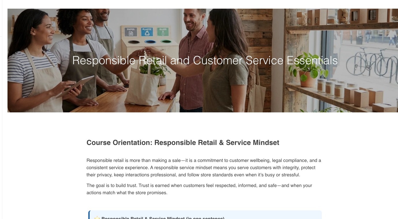 KnowHow Quick Builder course content